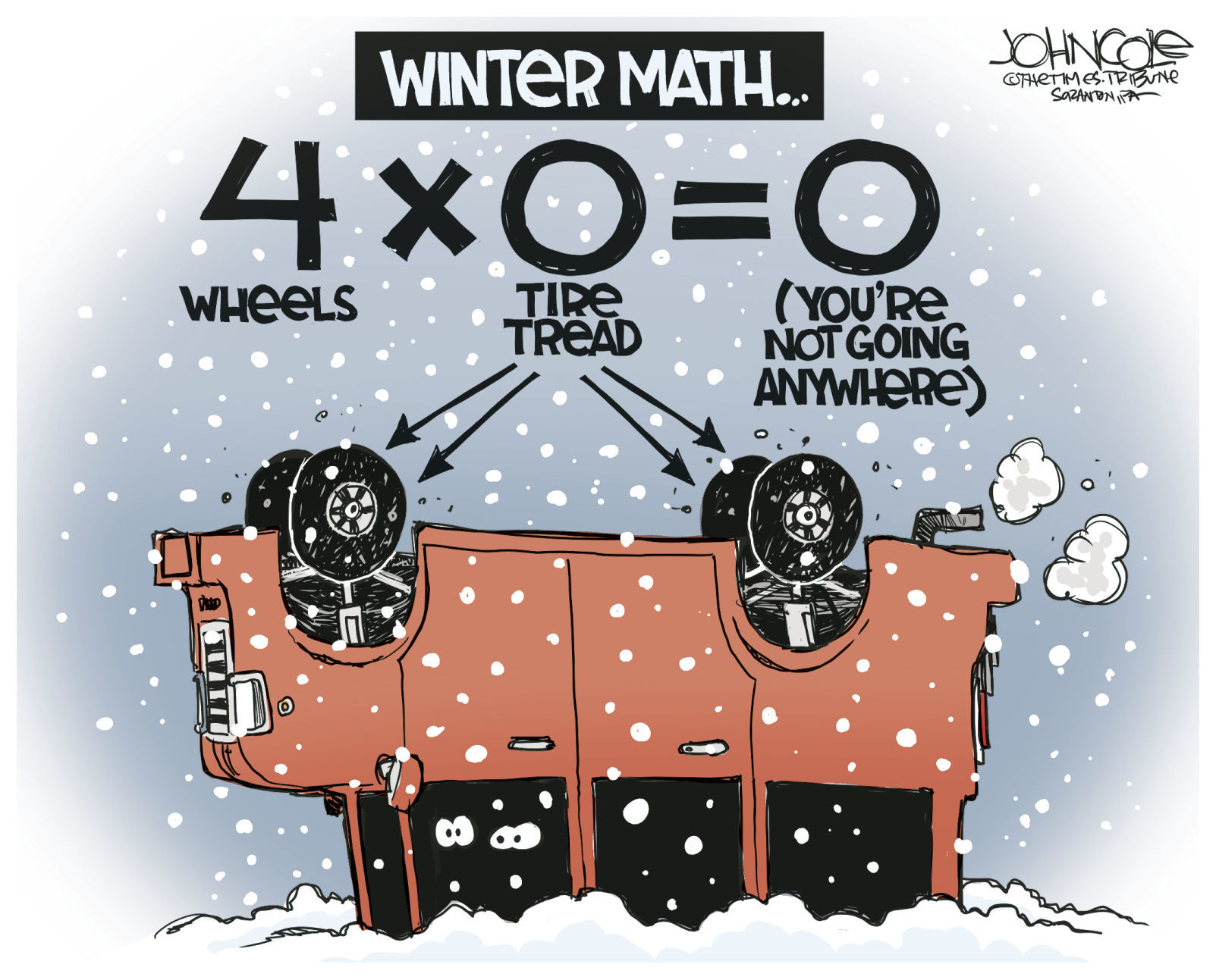 Winter driving by John Cole, The Scranton Times-Tribune